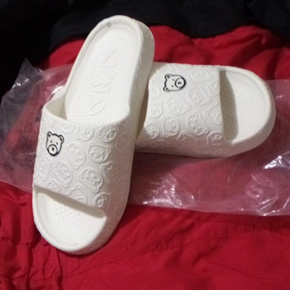 Teddy slippers.